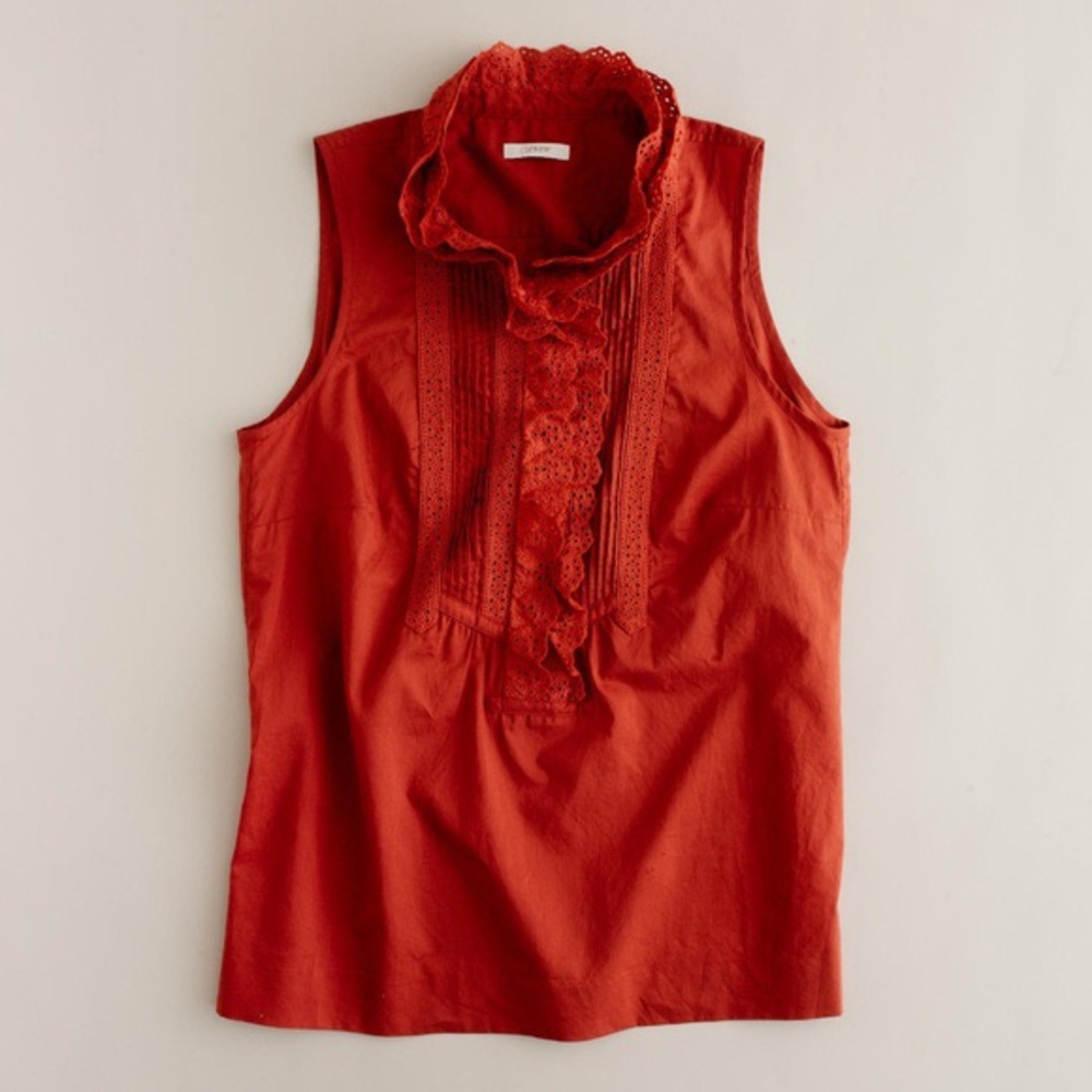 J. Crew lace sleeveless blouse